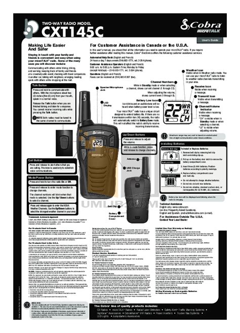 cobra radio manual